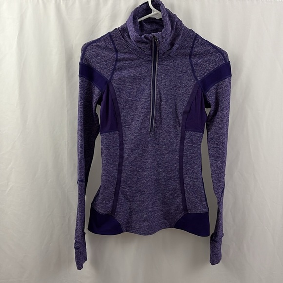 Lululemon Cold Hands Warm Heart Half Zip Pullover Size 4 Purple - Picture 2 of 12